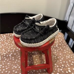 Hey Dude Black and White K5 Shoe